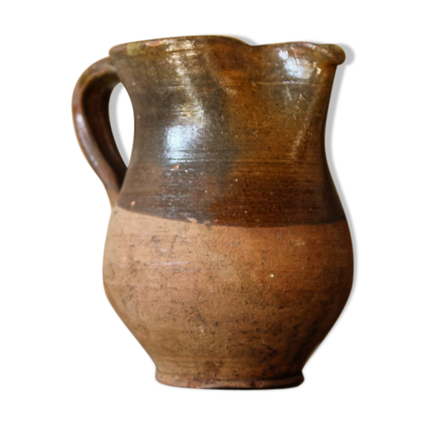 Former two-coloured terracotta pitcher, late 19th century