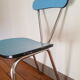 Blue formica chair