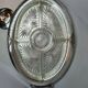 Art deco presentation dish in silver metal and glass compartments