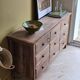 Teak sideboard with shell handles, refurbished | Léon