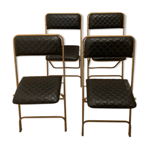 4 chaises lafuma  1960