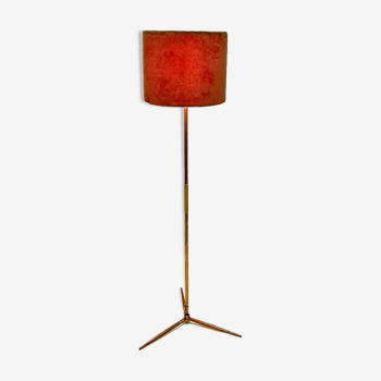 Mid century brass articulated floor lamp, Italy 1950