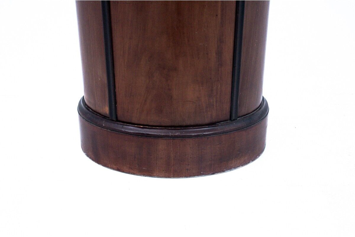 Bollard cabinet, Northern Europe, Biedermeier. Antique.