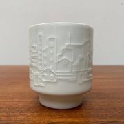 Vintage Mug Vase in German Porcelain with Architectural Patterns by Hans Achtziger for Hutschenreuther