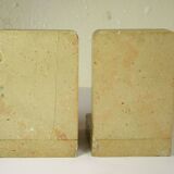 PAIR OF MARBLE BOOKENDS