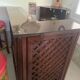 Vintage corner bar with fridge, corner unit/sink