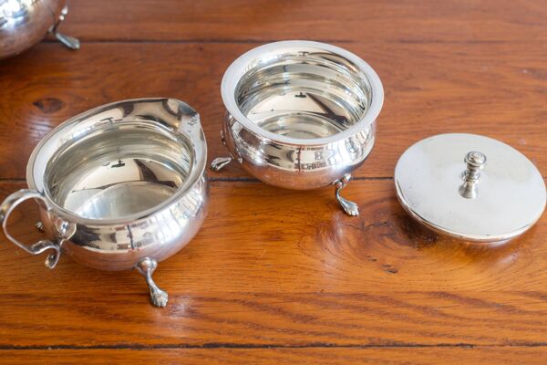 Service anglais à thé et café plaqué argent Yeoman Plate probablement années 1950
