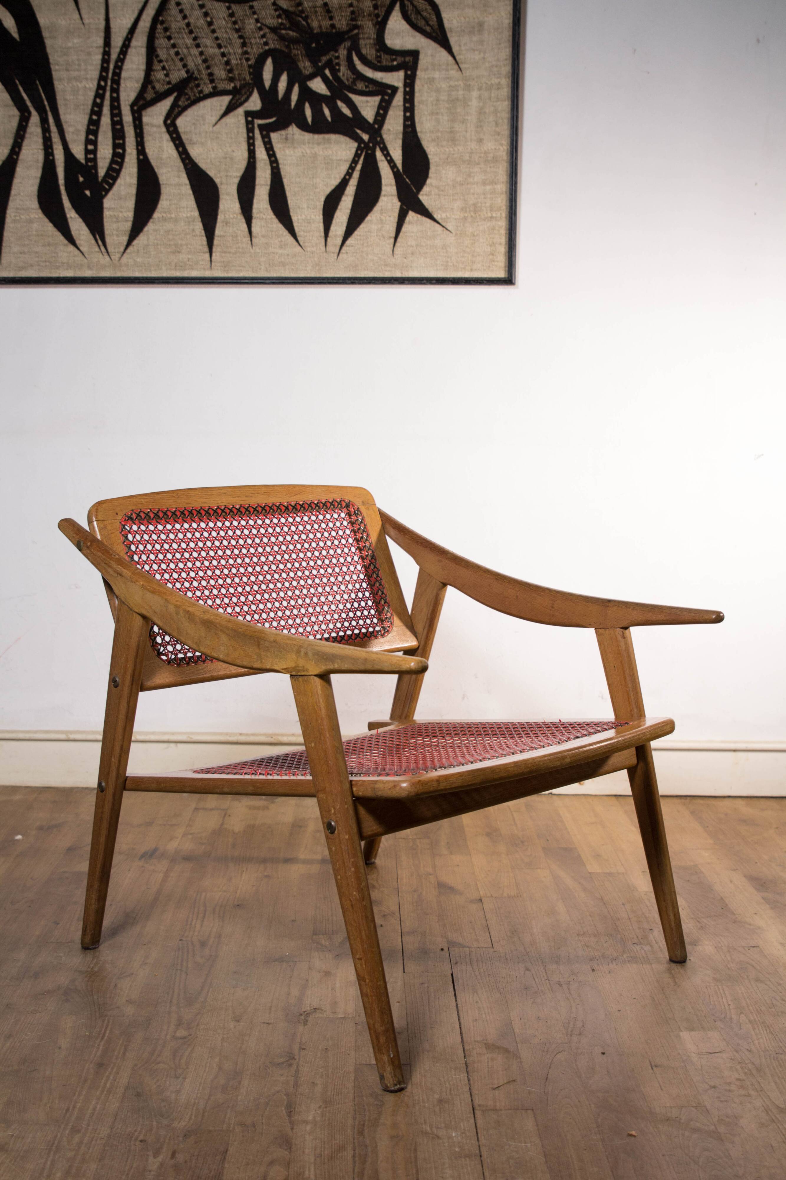 Teak armchair by Michel Ducaroy