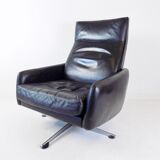 Leather armchair 60s black