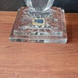 Large transparent crystal VASE 24% vintage, Lausitzer Glass, Germany, GDR