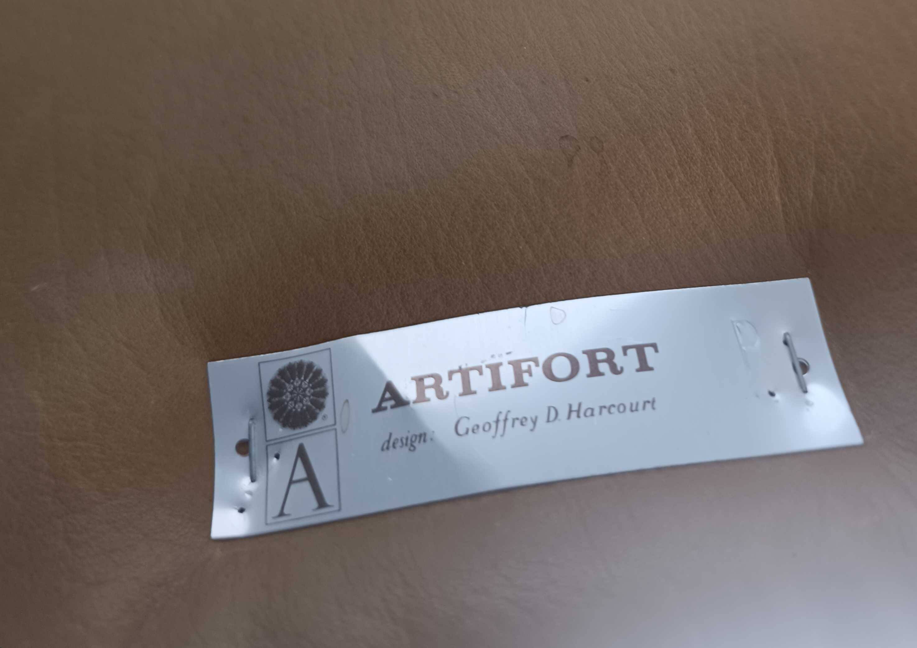 Geoffrey D. Harcourt Artifort FS588 Cognac Leather