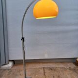 Vintage height adjustable arch floor lamp 1960s-70s