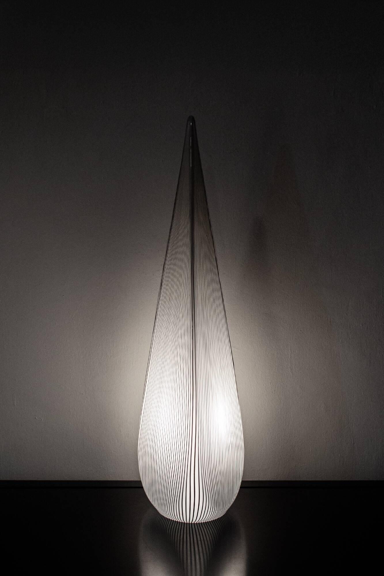 Lampada di Lino Tagliapietra in vetro Murano Effetre International anni '80