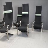 Postmodern King dining chairs by Belgochrom - set of 6