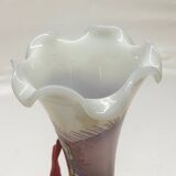 Vase en verre d’opaline soufflé Toscan Stelvia