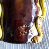 Vintage vase signed with a snake decoration