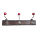 Vintage wood and metal coat rack