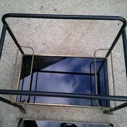 Vintage wheeled bar