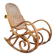 Rocking-chair style Thonet hêtre courbé & cannage – années 60