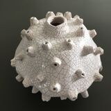 Artist's vase in raku