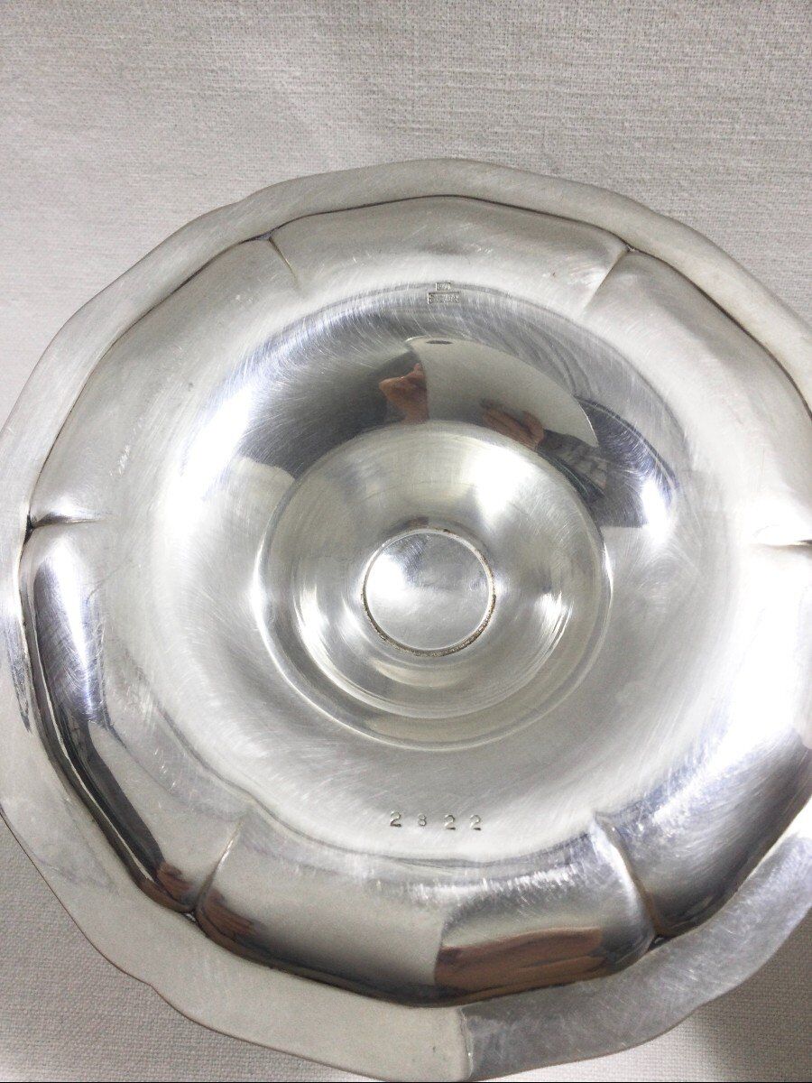 Paire de bougeoirs de table en argent massif Jezler