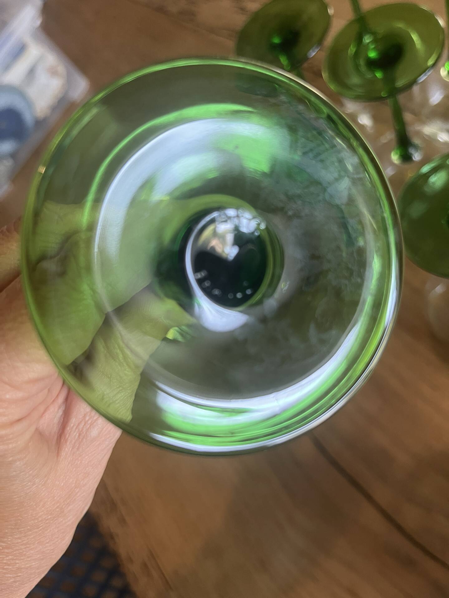 White wine glasses