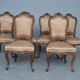 Set of 6 chairs style Louis XV Walnut end XIX