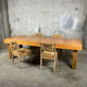 Table de ferme en pin massif années 90