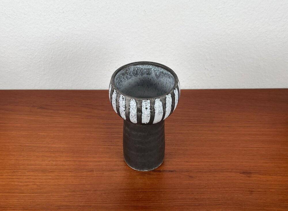 Vintage East German studio vase GDR mid-century by Erhard Goschala, 1960s.