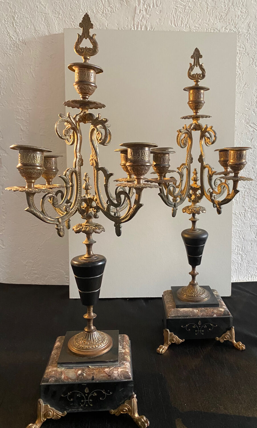 Dessus de cheminée 3 pièces époque Napoléon III