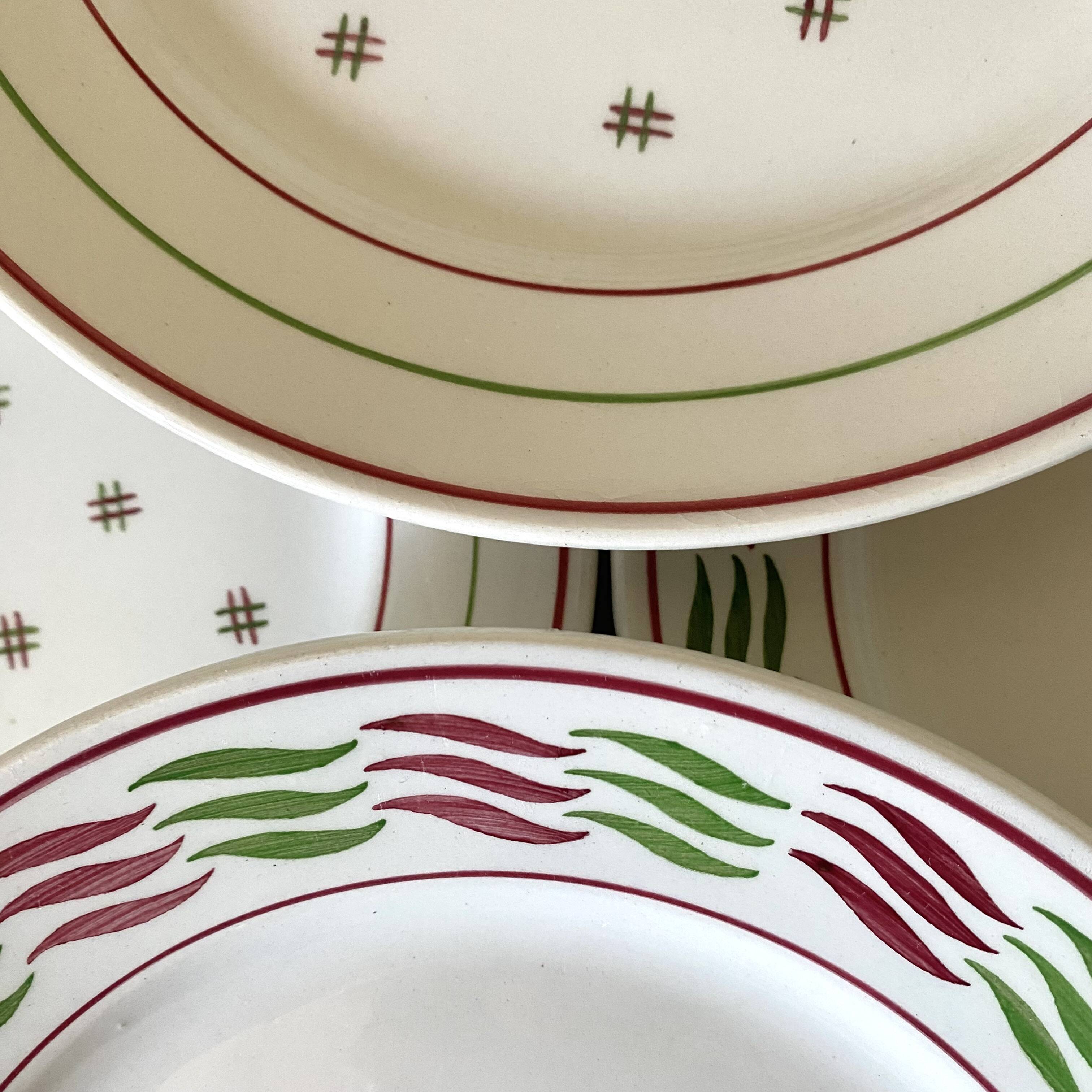 Luneville Yveline and Mery plates x16