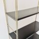 Gold and brown String wall shelves