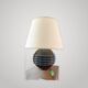 Art Deco lamp in black opaline – Jacques Adnet - elegance of the 1930s