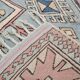 Dusty Pink Turkish Vintage Oushak Rug, 7x9 Area Rug For Living Room