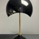 Midcentury Italian scallop mushroom wavy brass desk or table lamp, 1960s