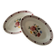 2 earthenware dishes from Sarreguemines and Digoin, model Danielle.