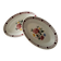 2 earthenware dishes from Sarreguemines and Digoin, model Danielle.