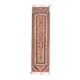 1970s Vintage Turkish Hand-Knotted Wool Cotton Orange Runner Rug 86x326