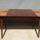 Table scandinave 2 allonges teck "plateau dans son jus"