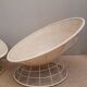 Paire de fauteuils corbeille scoubidou