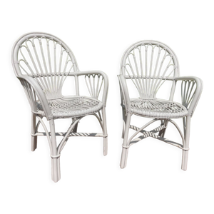 paire de fauteuil en - rotin