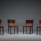 Art Deco Makassar dining chairs, 1930s, set of 4