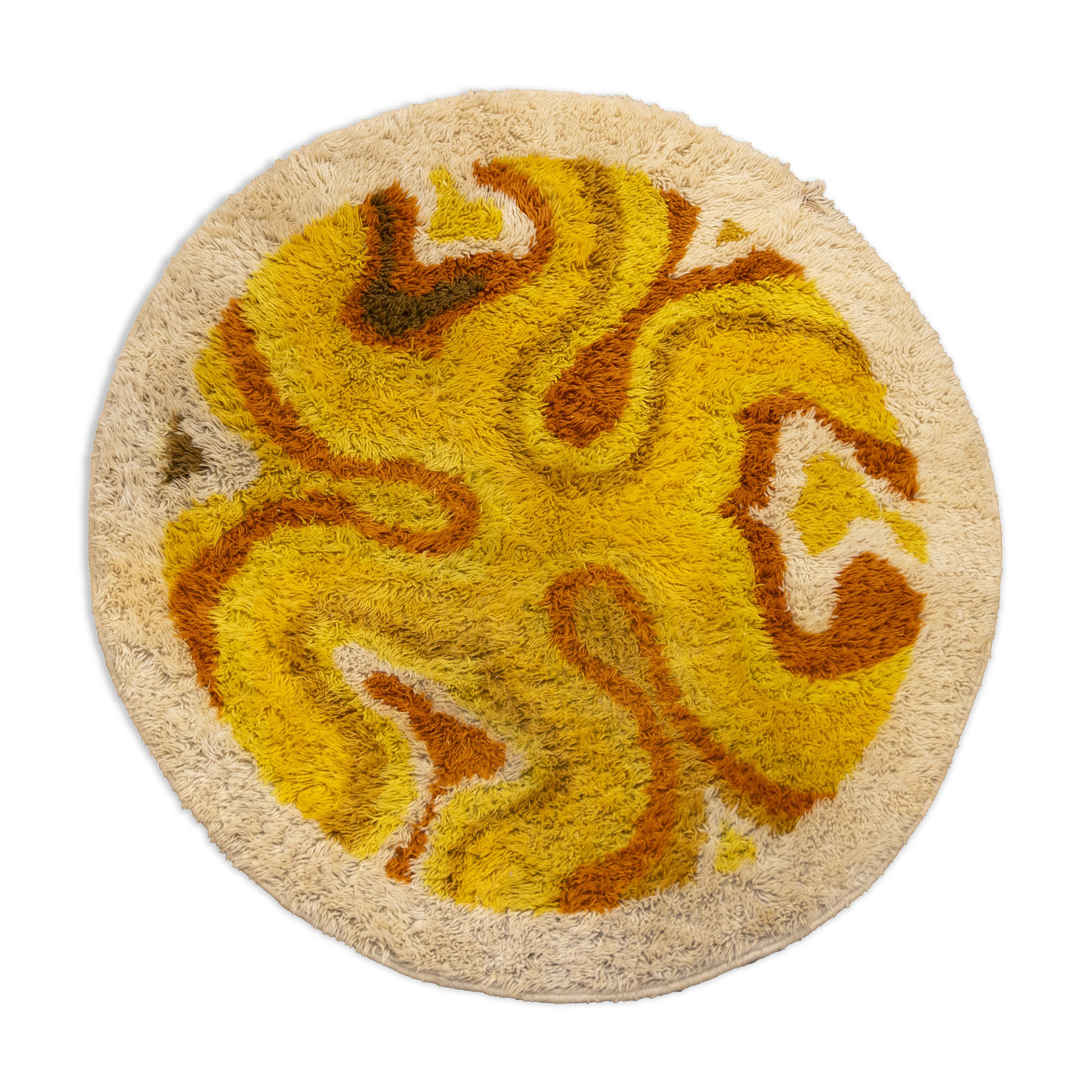 Yellow desso 'amoebe' carpet