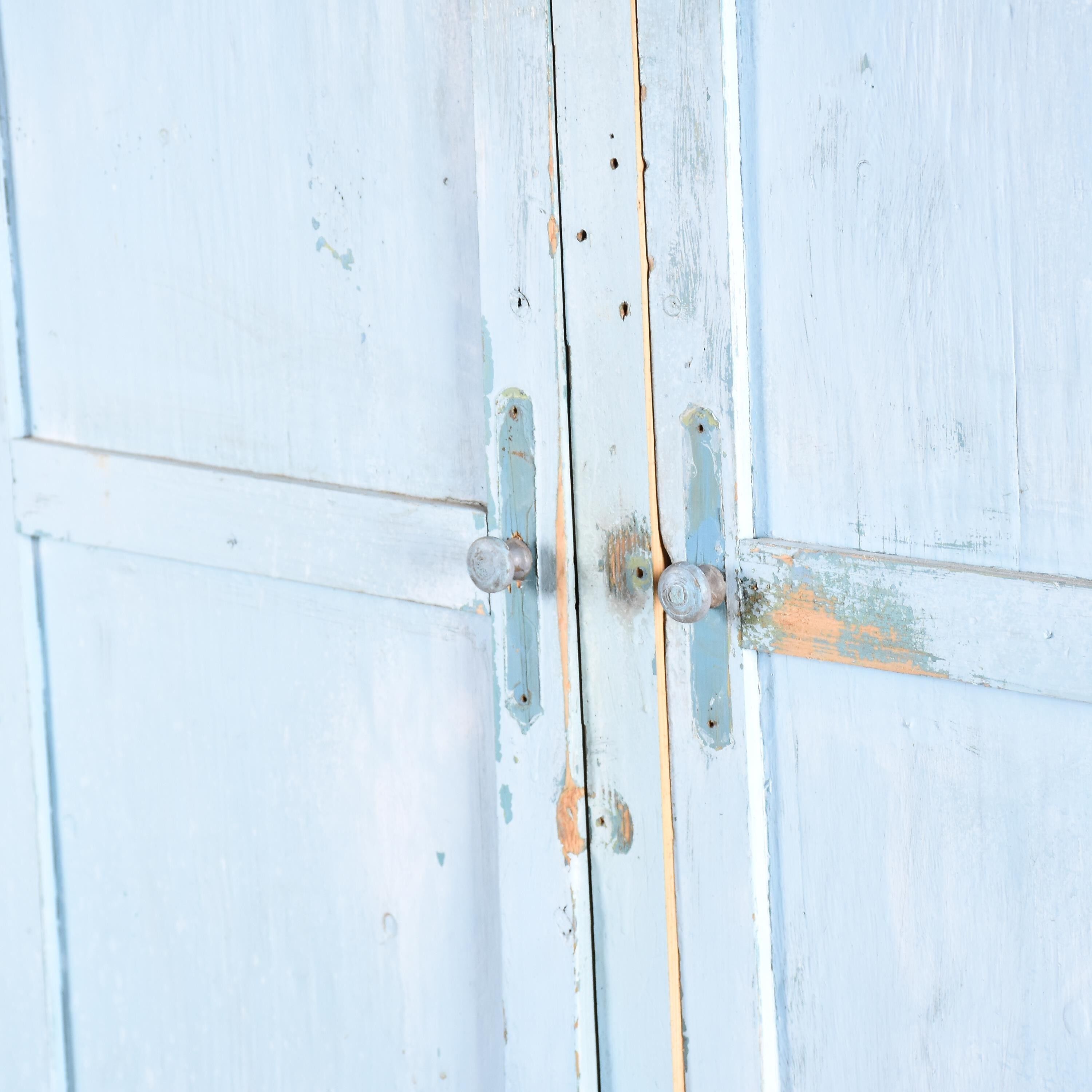 Industrial vintage wooden locker 3 doors