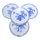 4 assiettes à dessert Gien Chardons 260326