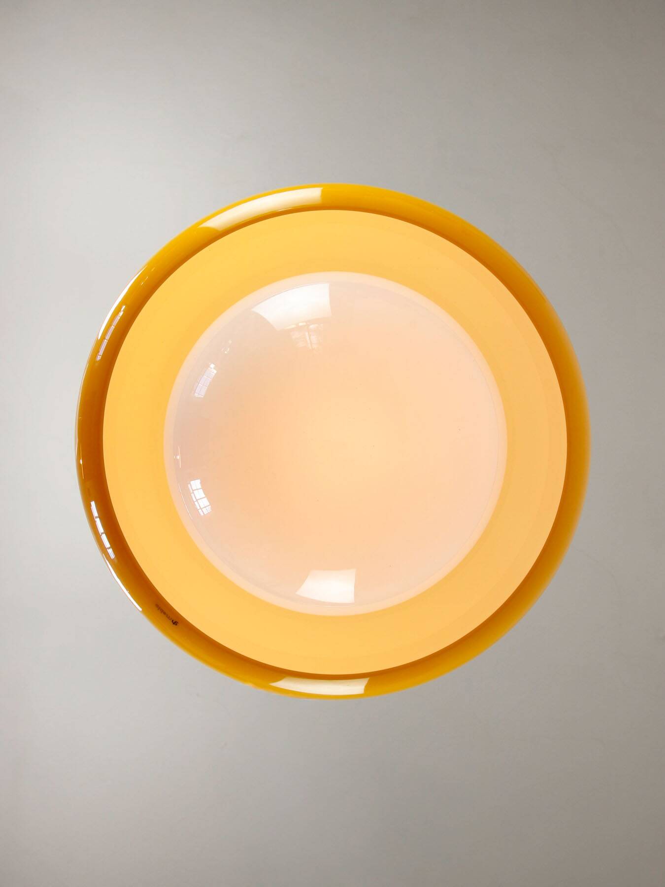 Large Space Age Model Best Pendant from Guzzini in Yellow, 1970s