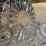 Fruit salad service - salad bowl and 5 glass ramekins