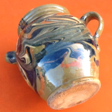 Water jug provençal glazed terracotta marbled effect 1940