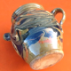Water jug provençal glazed terracotta marbled effect 1940