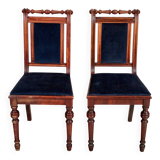 Set of 2 eclectic style chairs fameg radomsko, 1970s/80s